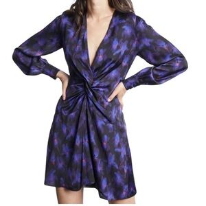 The Kooples iris floral twist knot dress